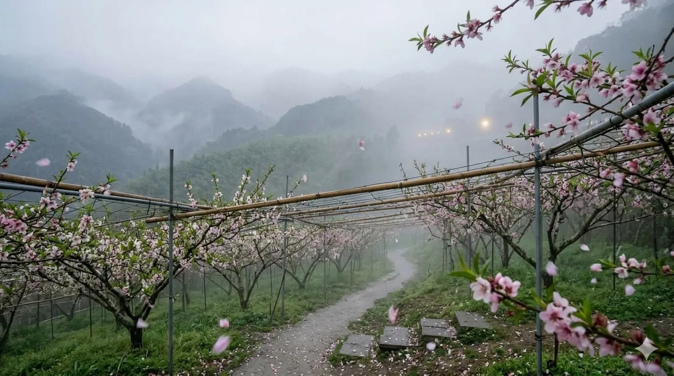 〈雨後巡園：花況還不錯，但步步為營〉